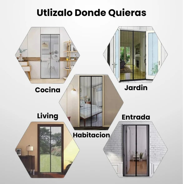 InsectSafe® la cortina magnética que mantiene tu casa mas fresca y sin insectos