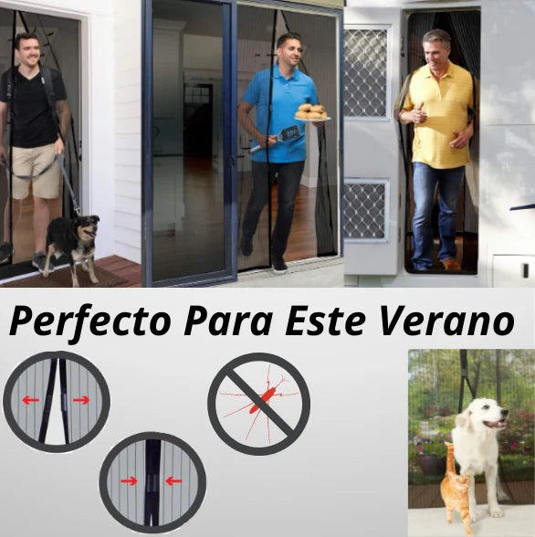 InsectSafe® la cortina magnética que mantiene tu casa mas fresca y sin insectos