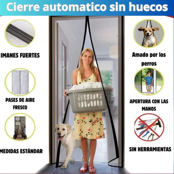 InsectSafe® la cortina magnética que mantiene tu casa mas fresca y sin insectos